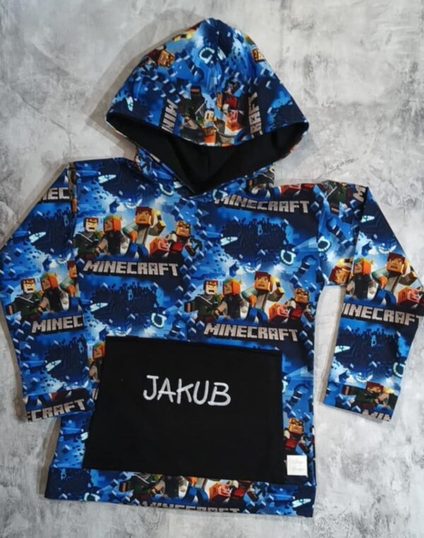 Bluza Minecraft niebiesko granatowy