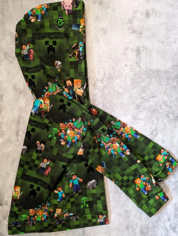 Bluza Minecraft krata zielona