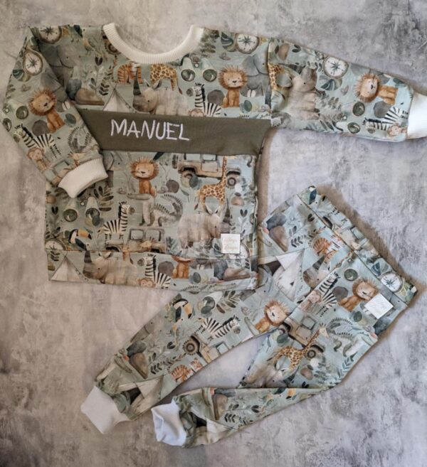 Dres zielone Safari z imieniem