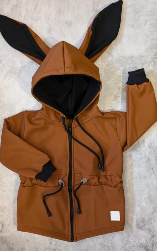 Kurtka parka softshell karmelowa