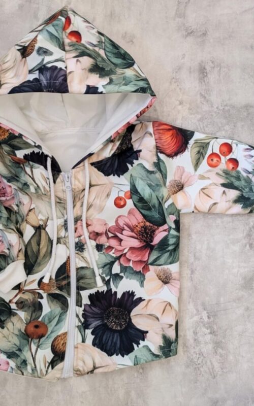 Kurtka softshell kwiaty vintage