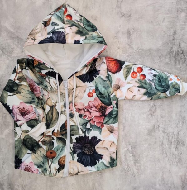 Kurtka softshell kwiaty vintage