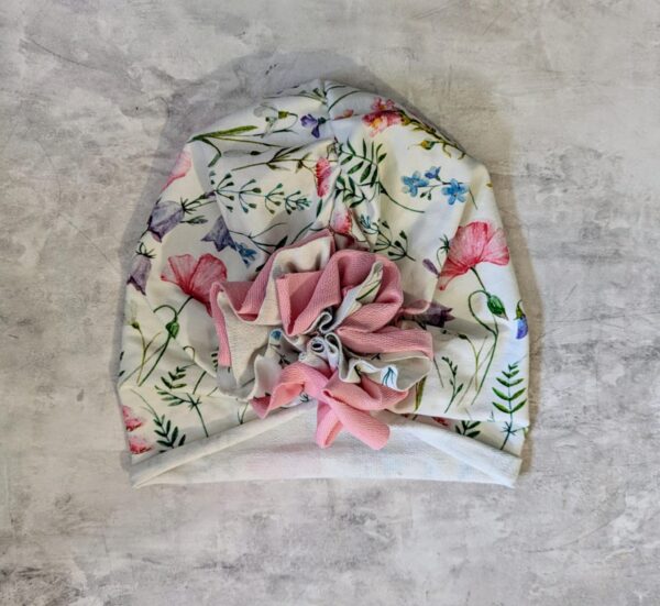 Turban wiosenne kwiaty