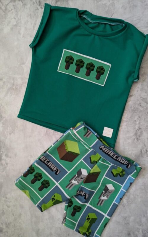 Komplet letni Minecraft Leśna Misja z zielonym