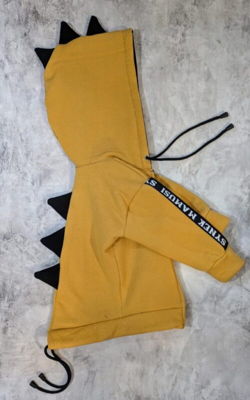 Bluza parka dino musztardowa Synek Mamusi