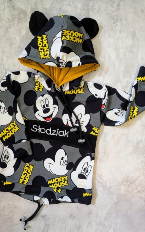 Bluza Myszki głowy na szarym Słodziak