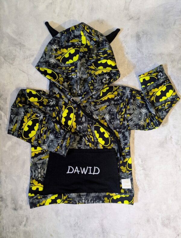 Bluza Batman na szarym z dowolnym imieniem