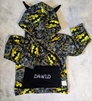 Bluza Batman na szarym z dowolnym imieniem