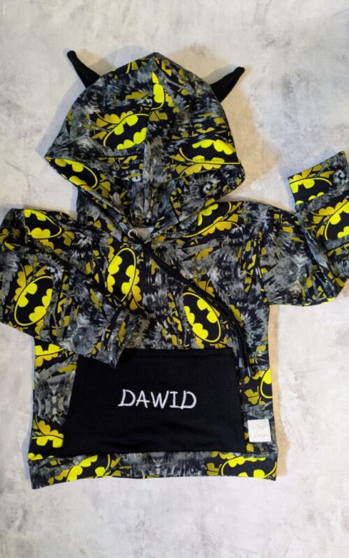 Bluza Batman na szarym z dowolnym imieniem