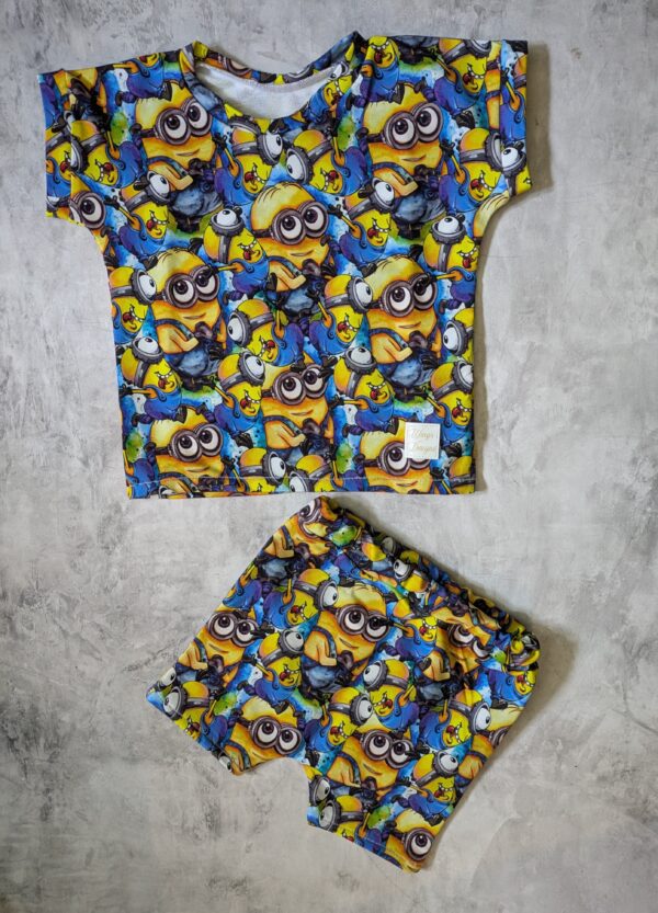 Komplet letni kolorowe Minionki