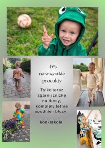 Promocja na cały asortyment - 15% rabatu.