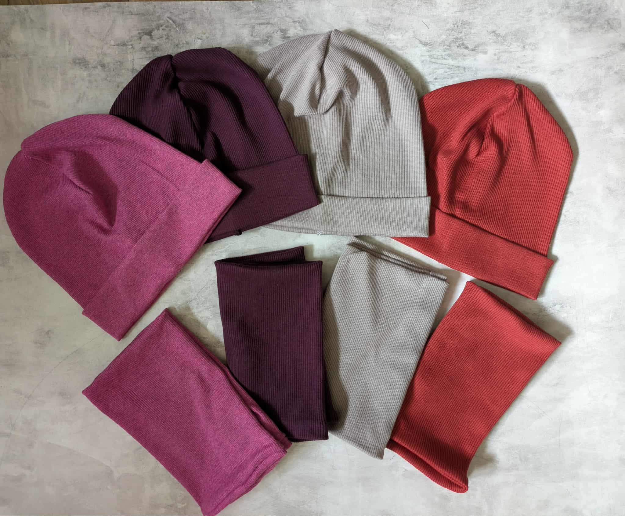 Czapka i komin prążek dowolny kolor - Promocja!!