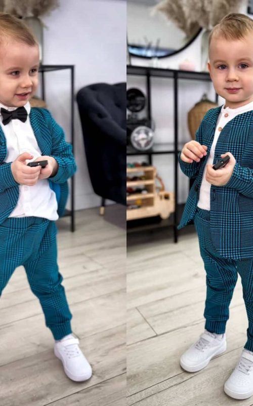 Garnitur krata glen morska