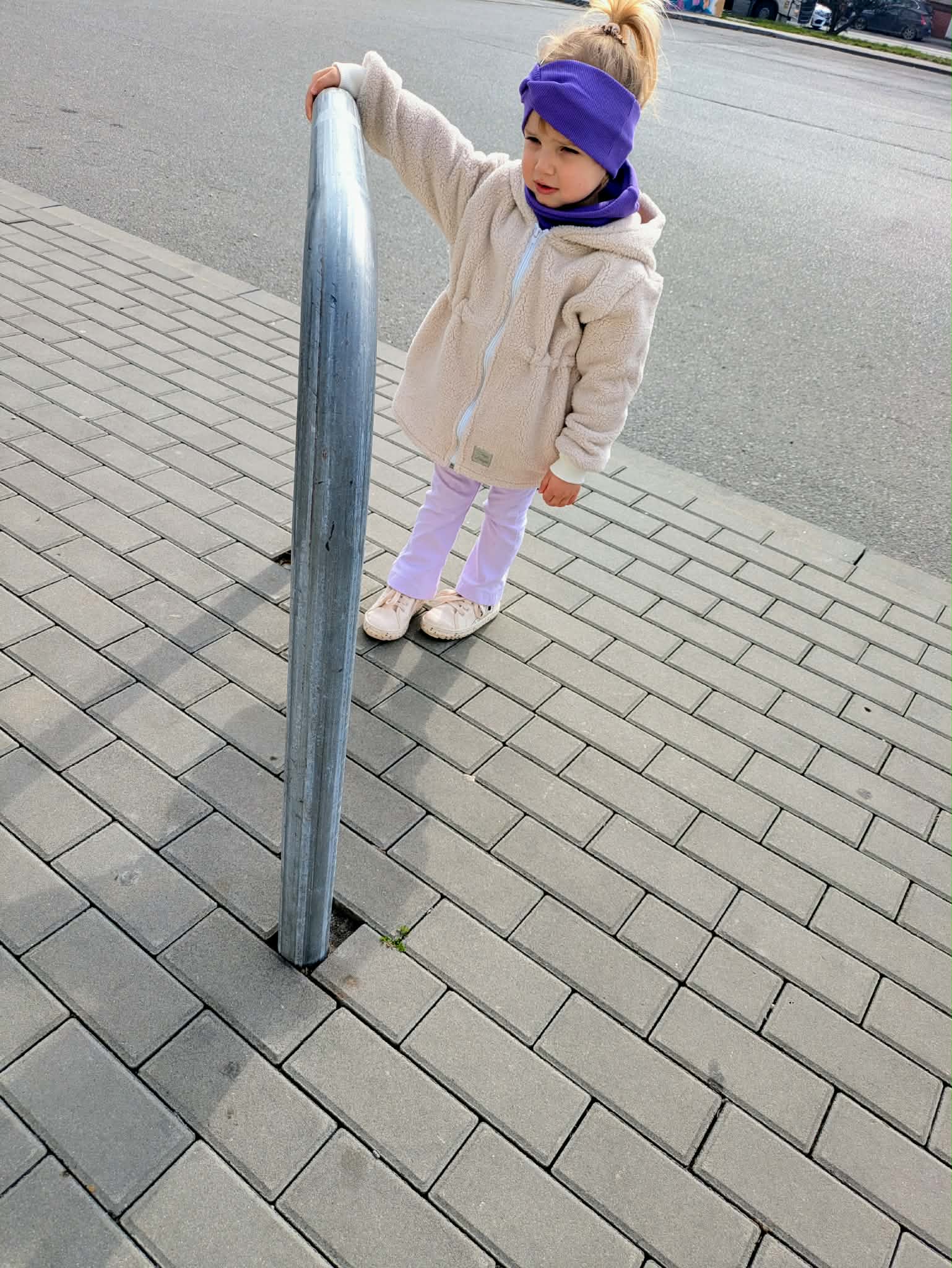 Bluza parka polar baranek beżowa