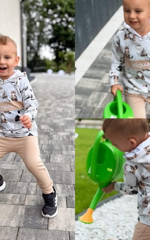 Dres dla dziecka – koty z uszami komplet