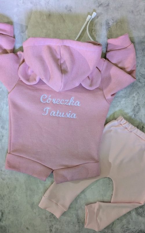 Dres dla dziewczynki – Córeczka Tatusia z uszami komplet