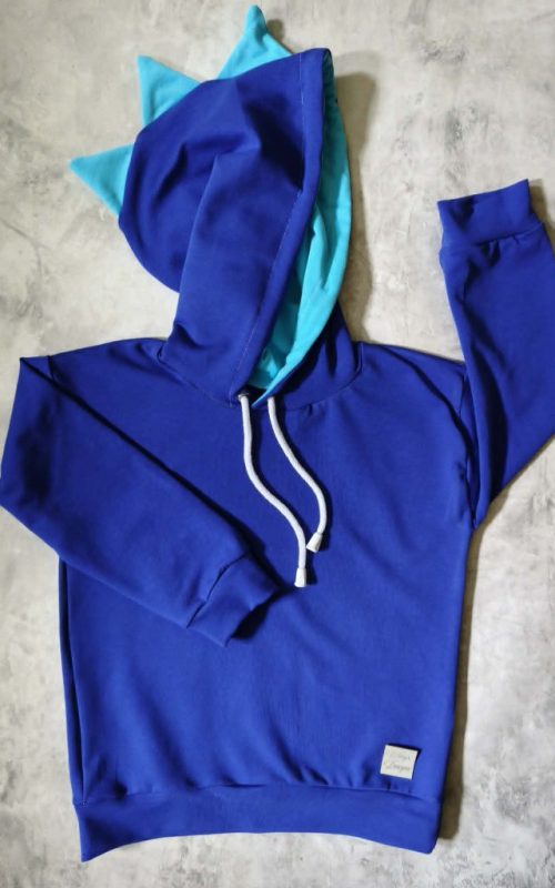 Bluza dino chabrowa z błękitem