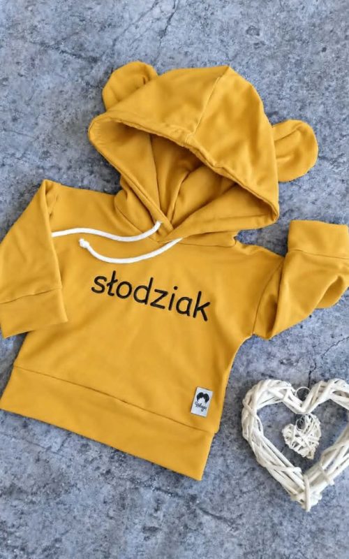 Bluza dziecięca SŁODZIAK z uszkami i kapturem – możliwość wyboru koloru