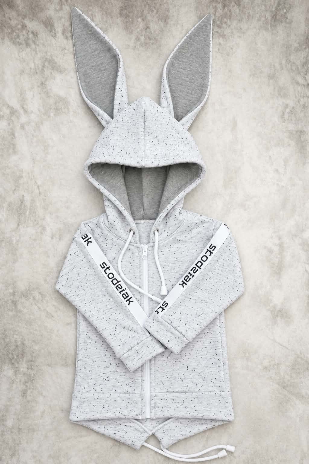Bluza parka dziecięca z uszami Straciatella Słodziak